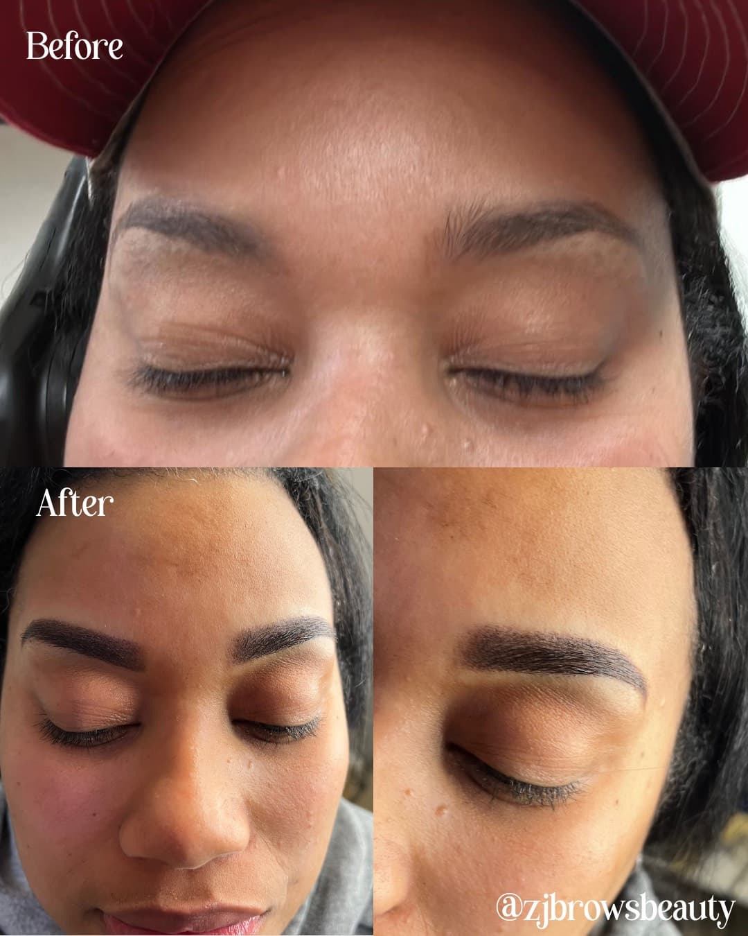 ZBrows before and after transformation 2