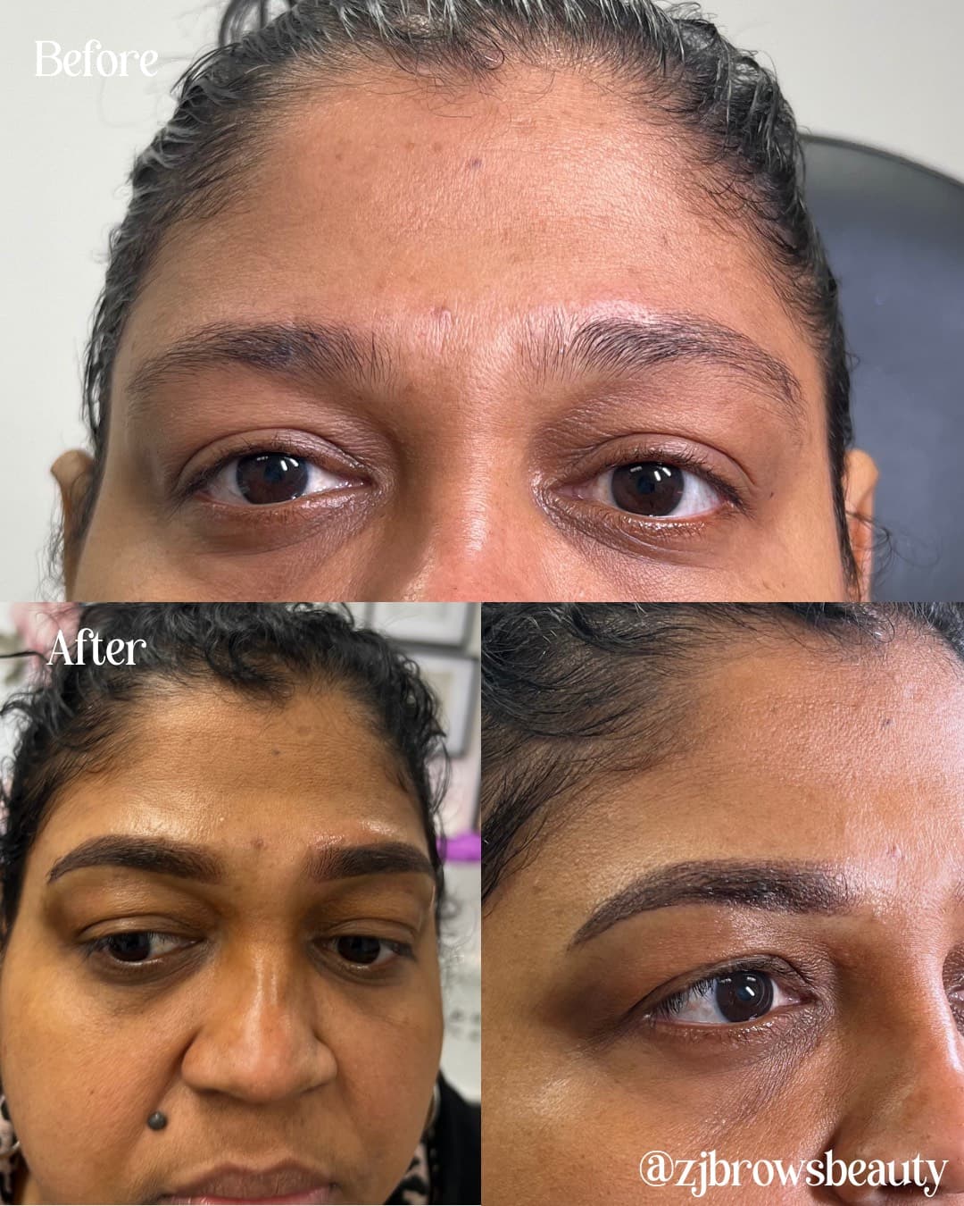 ZBrows before and after transformation 3