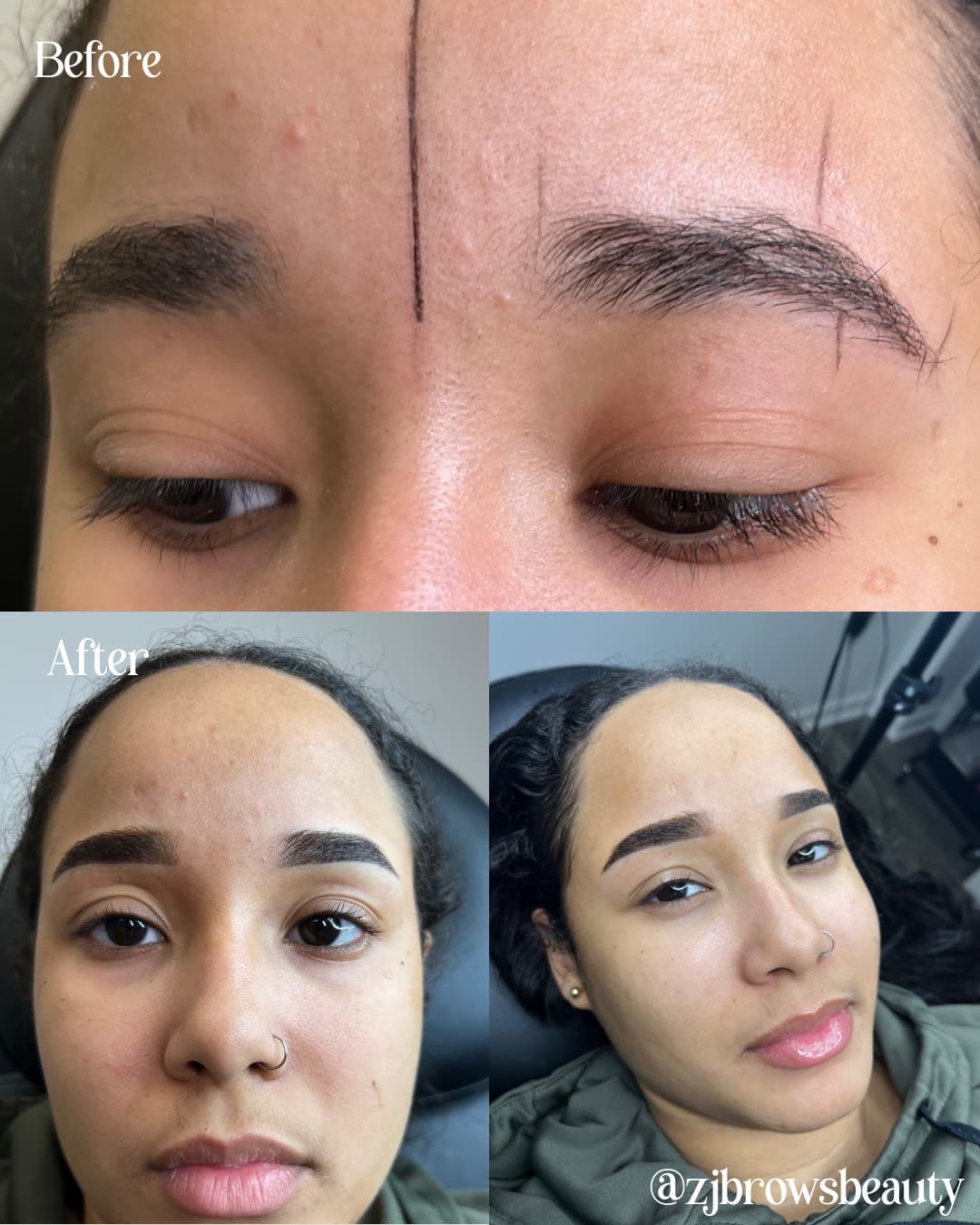 ZBrows before and after transformation 4
