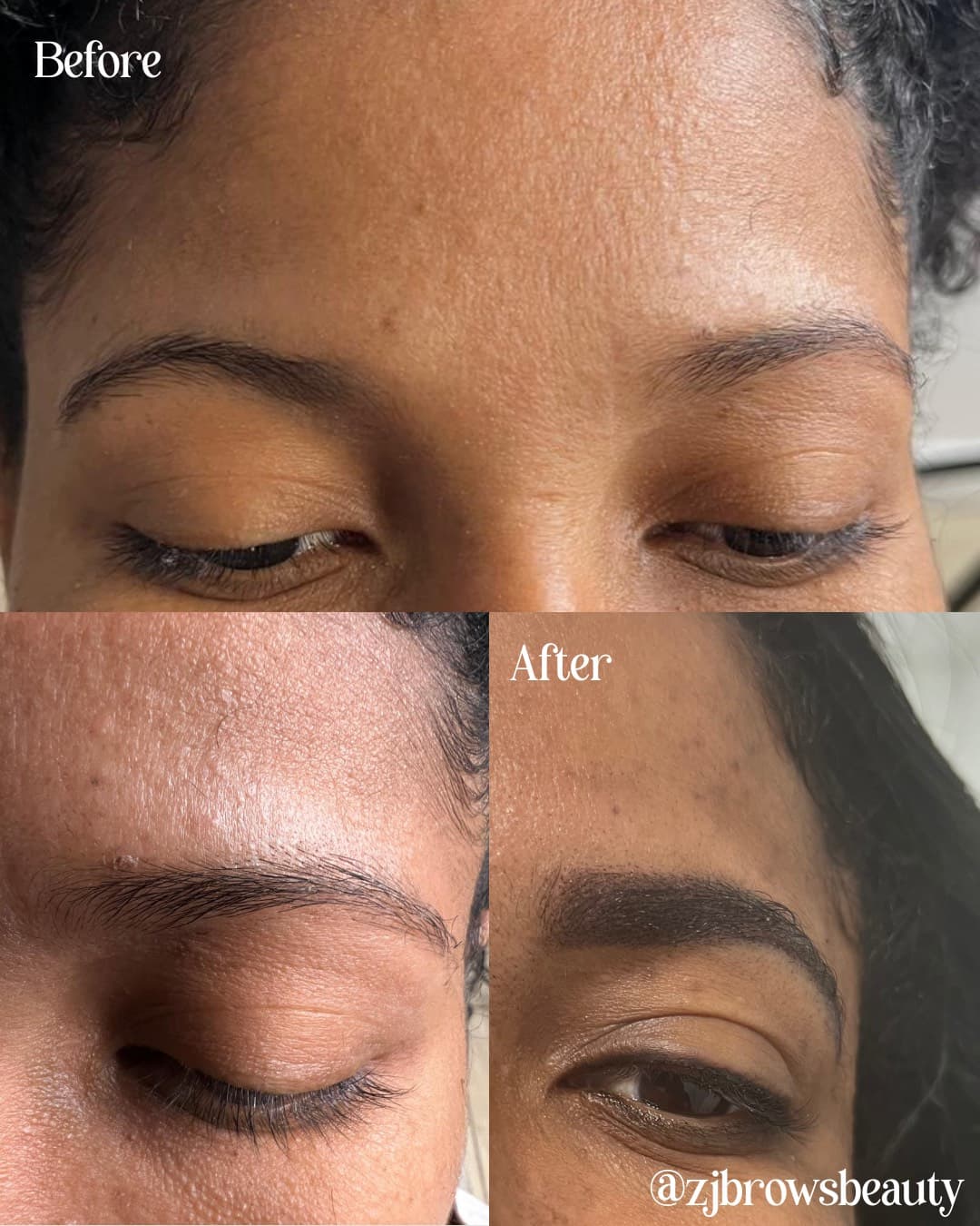 ZBrows before and after transformation 5