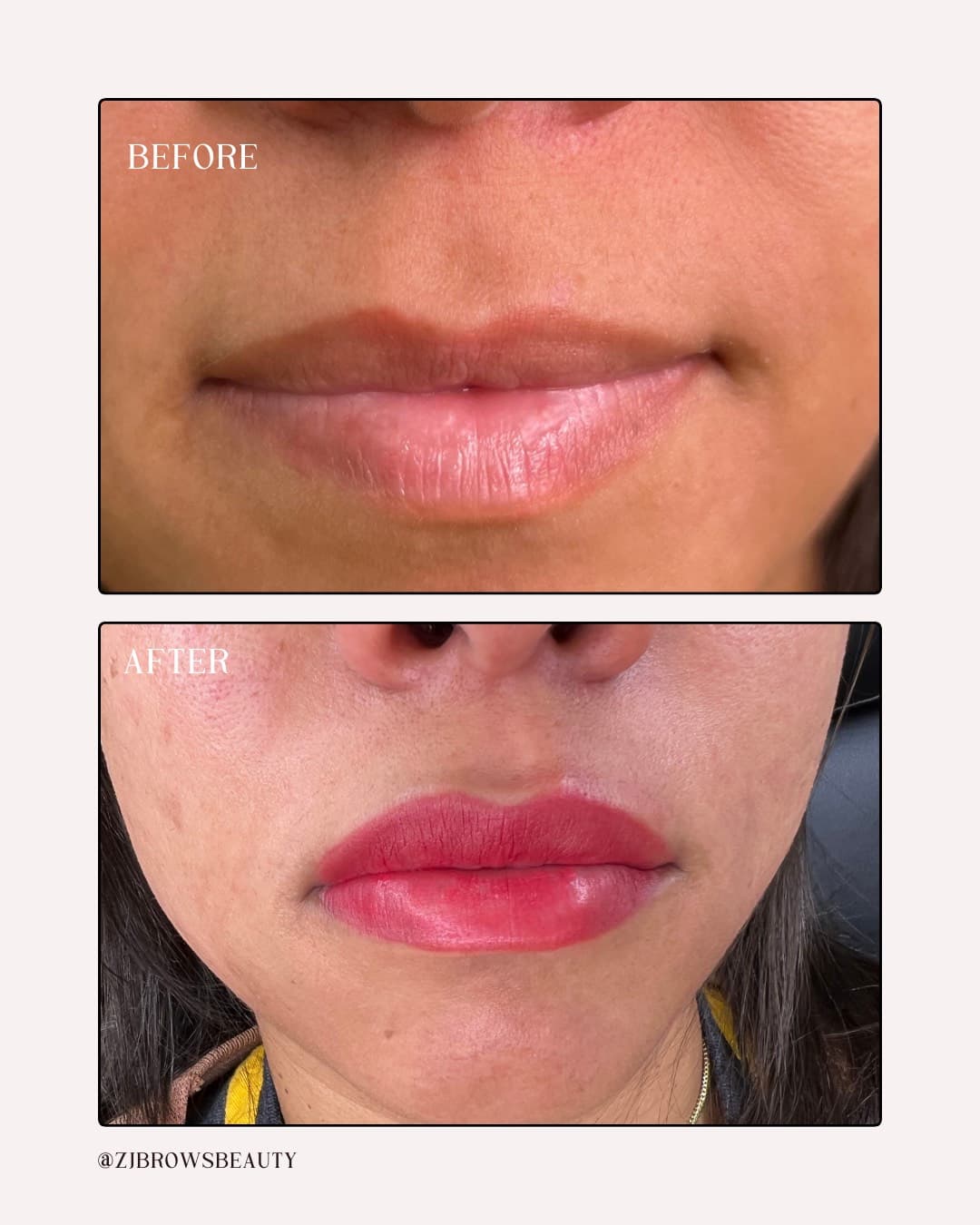 ZBrows before and after transformation 8